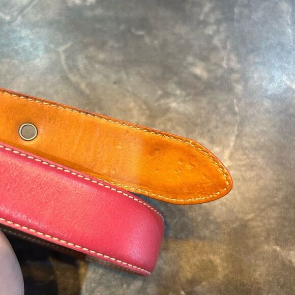 Coach Leatherware 4002 XL Colorblock 22”-26” Pink Orange Dog Collar - Picture 11 of 11